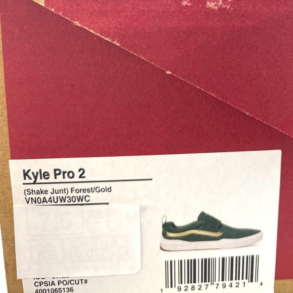 🍃Sale🍃 VANS Kyle Pro 2 Snake Junt Forest Gold Suede Women's Size VN0A4UW30WC - Picture 11 of 11